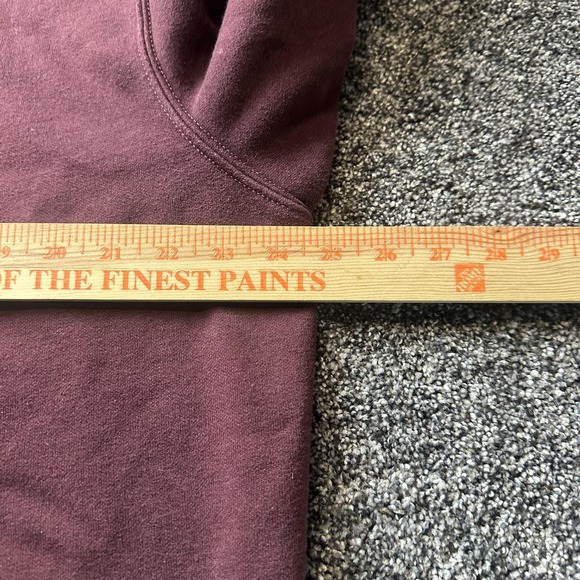 Carhartt Hoodie Mens L Red Pullover Hooded Pockets Heavyweight Graphic Logo - Picture 6 of 8